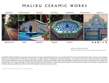Tablet Screenshot of malibuceramicworks.com